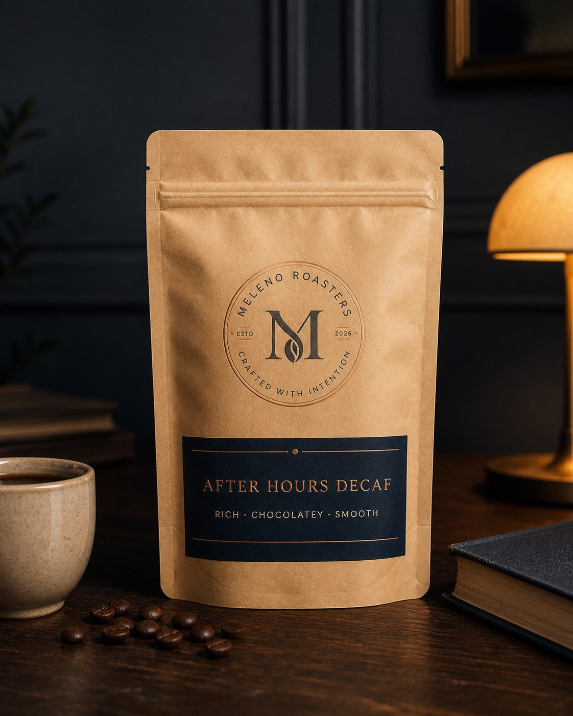 After Hours Decaf coming-soon packaging mock-up